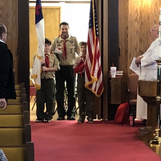 Veterans Day Boy Scouts Flags 2